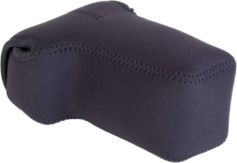 OP/TECH USA Soft Pouch â€“ Compact digital camera case, lightweight accessories pouch, sleek neoprene sleeve for DSLR, perfect for backpacks & travel â€“ durable protection in style D-Midsize Zoom | Black - Image 1